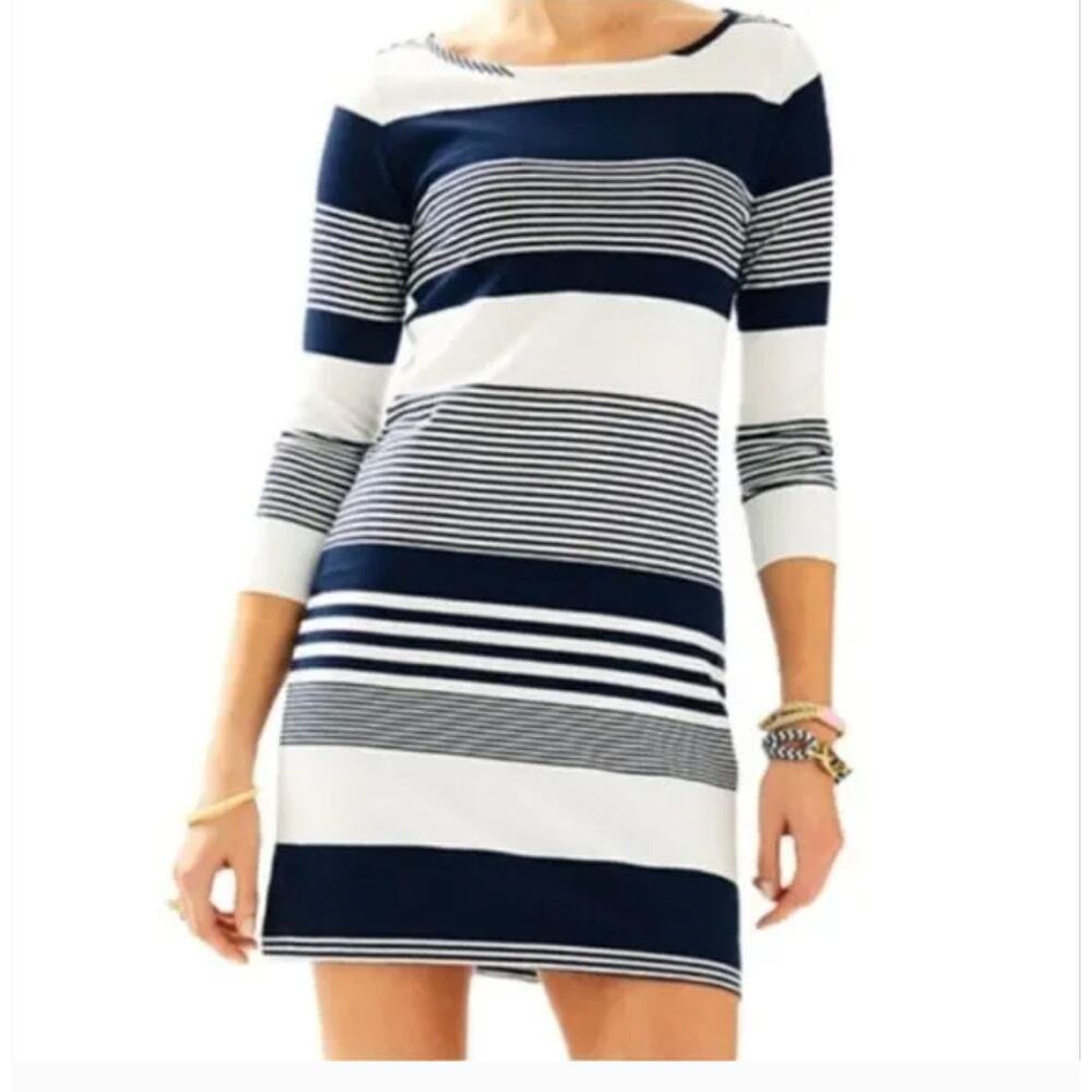 Lilly Pulitzer Marlowe Striped Pima Cotton Dress Size XXS